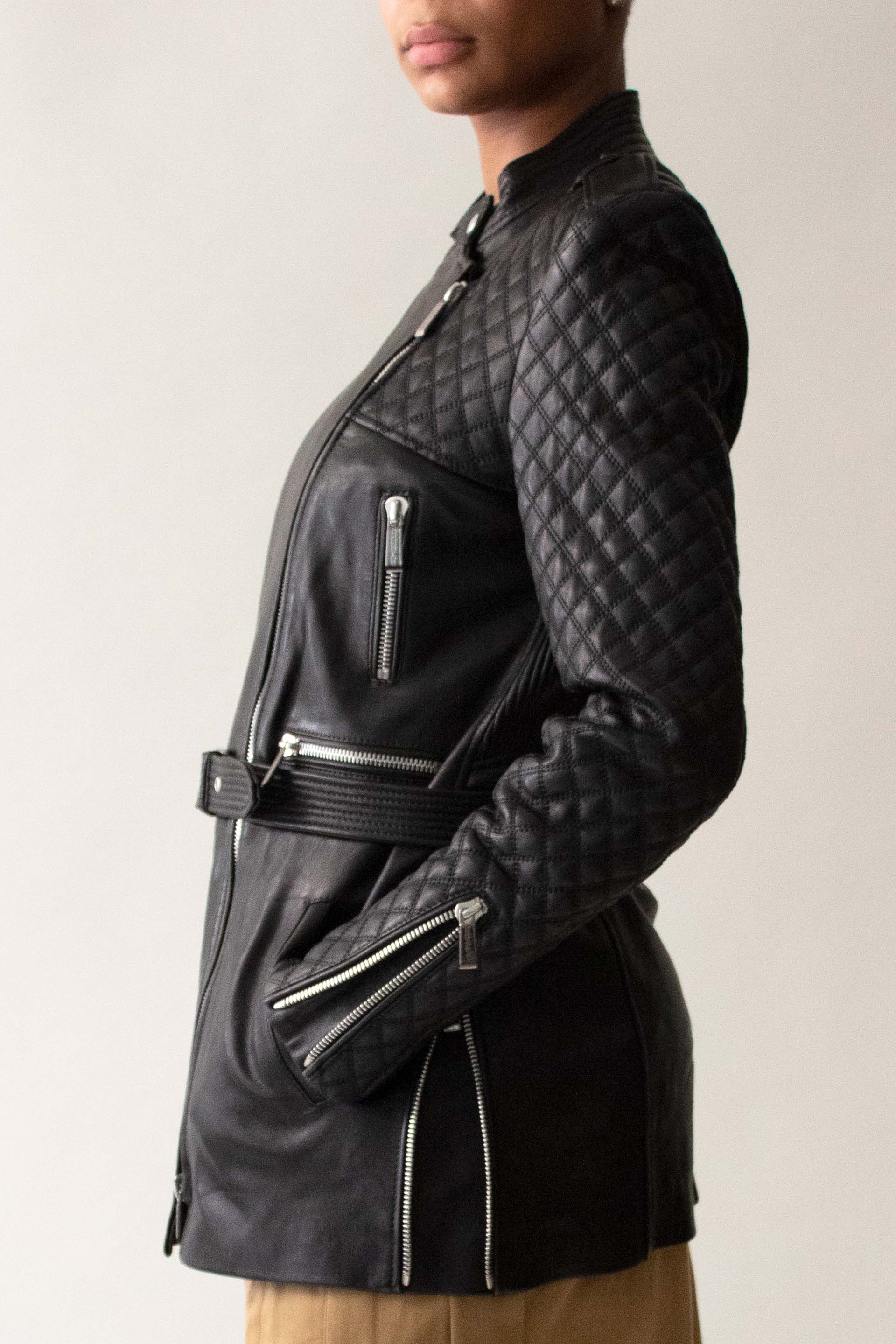 Barbara Bui Black Leather Jacket