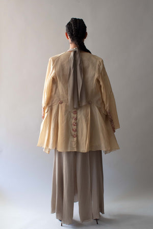 Jean Paul Gaultier 1994 Beige Organza Jacket