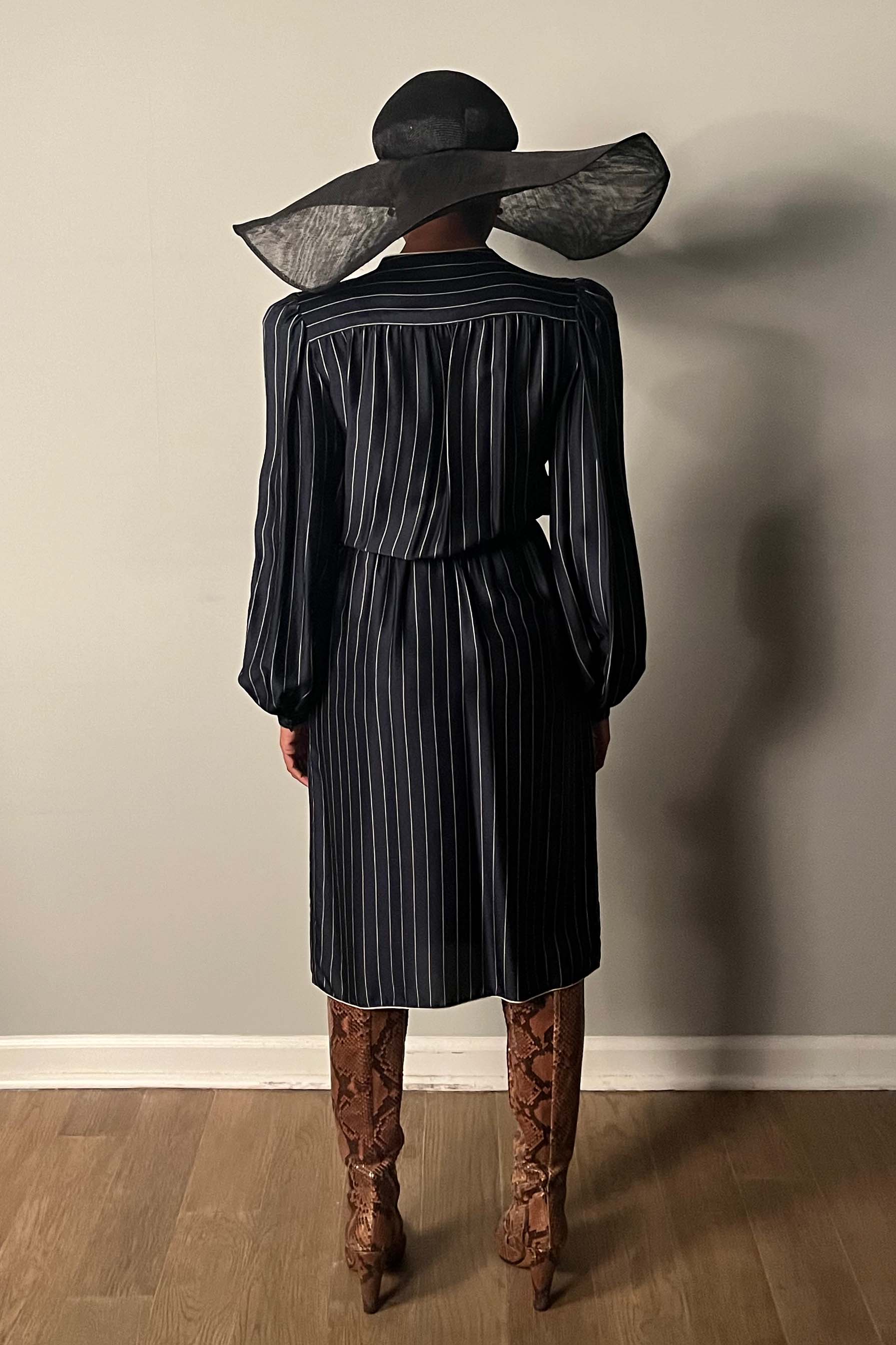 striped silk dress Camille Silk Dress - Stripe - 0