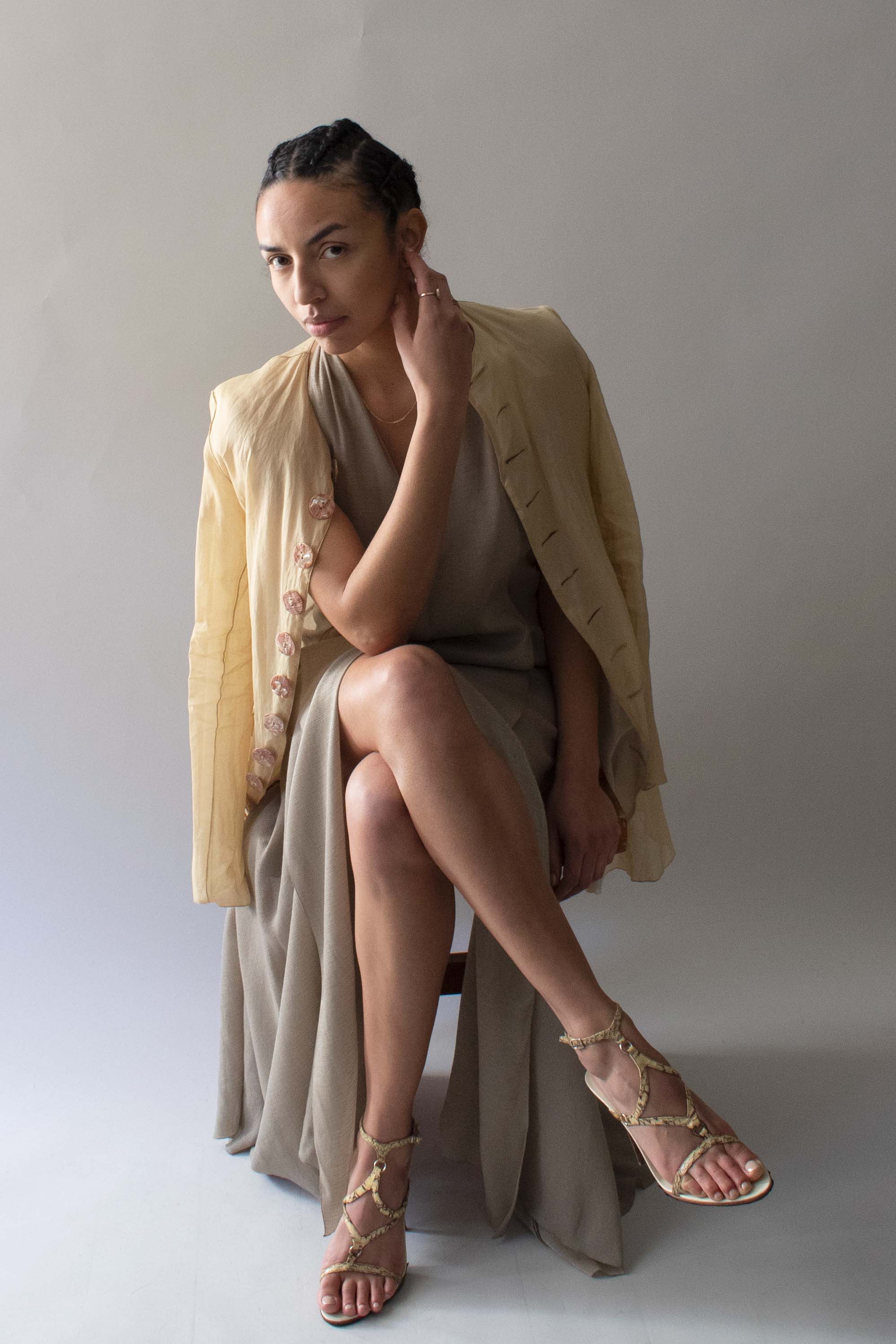 Jean Paul Gaultier 1994 Beige Organza Jacket
