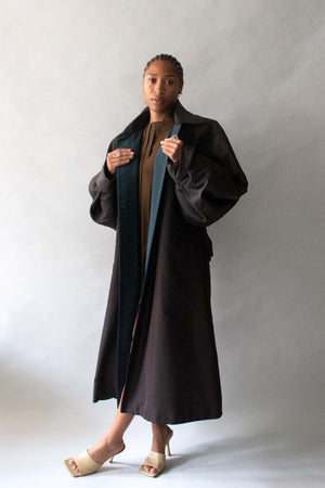 Yves Saint Laurent Couture Double Faced Satin Trench Coat