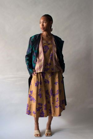 Arnold Scaasi Brocade Floral Coat