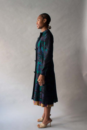 Arnold Scaasi Brocade Floral Coat
