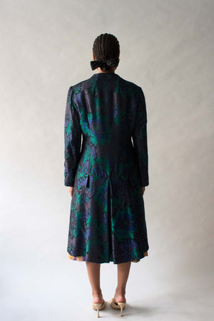 Arnold Scaasi Brocade Floral Coat