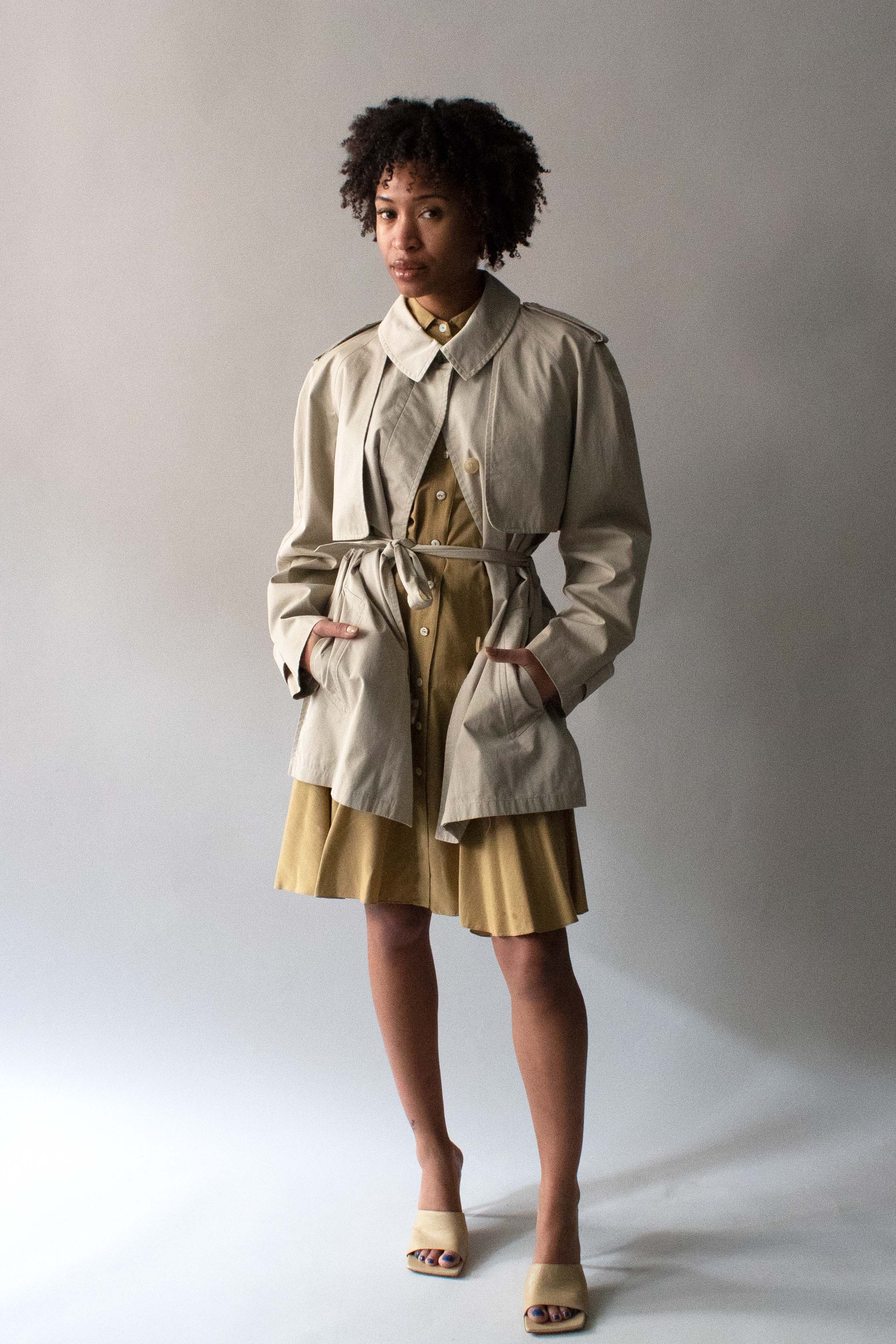 Hermes Margiela Beige 2-Piece Trench