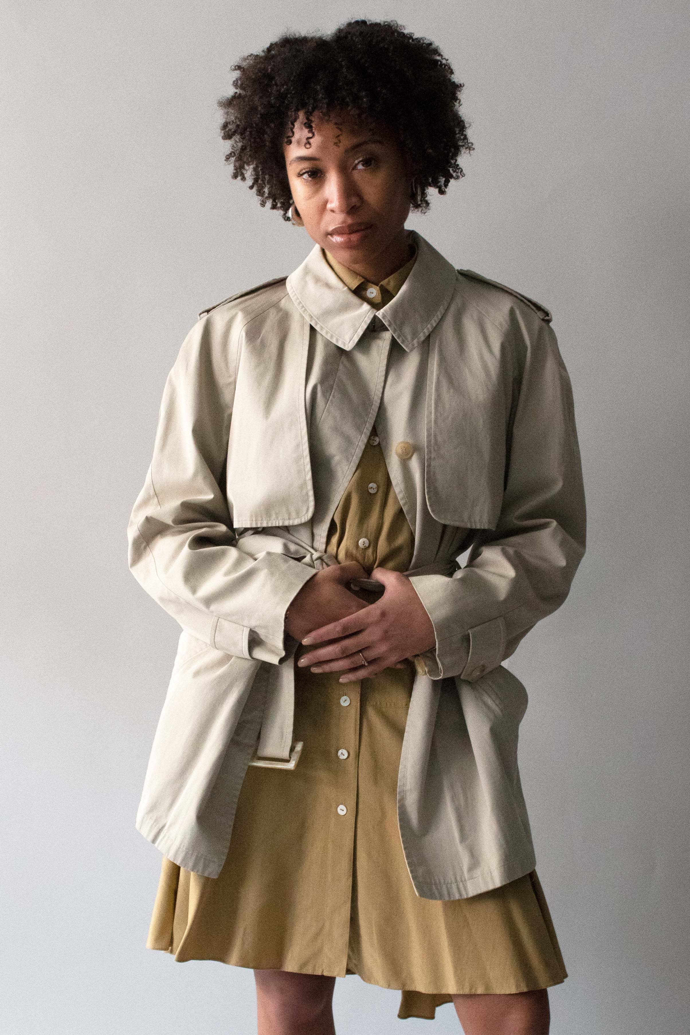 Hermes Margiela Beige 2-Piece Trench