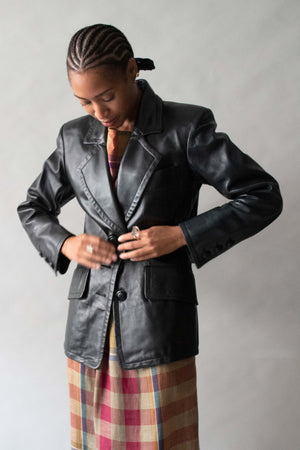 Saint Laurent Black Leather Jacket