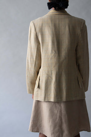 Christian Lacroix Brown Geometric Cotton Blazer