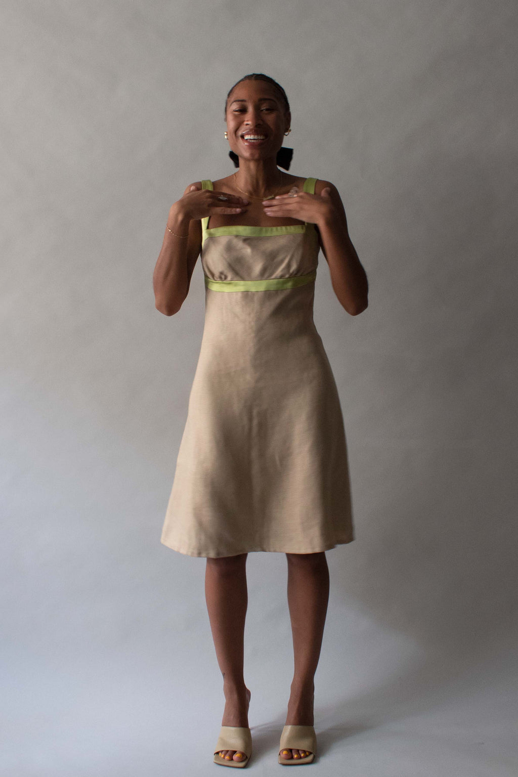 Valentino Silk and Linen Dress