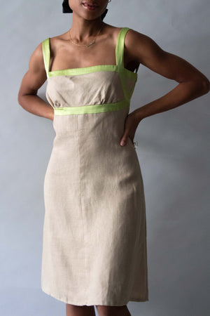 Valentino Silk and Linen Dress