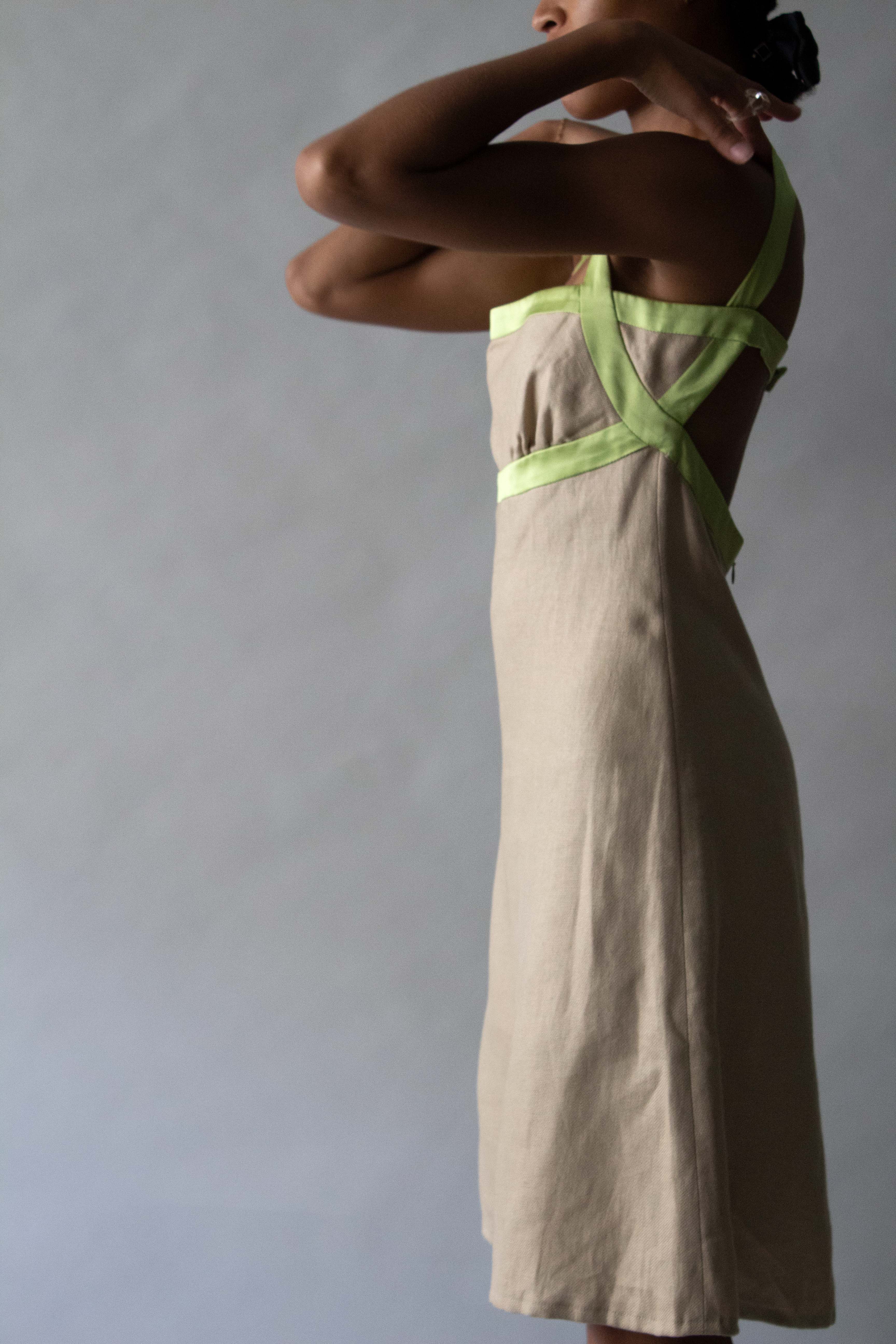 Valentino Silk and Linen Dress