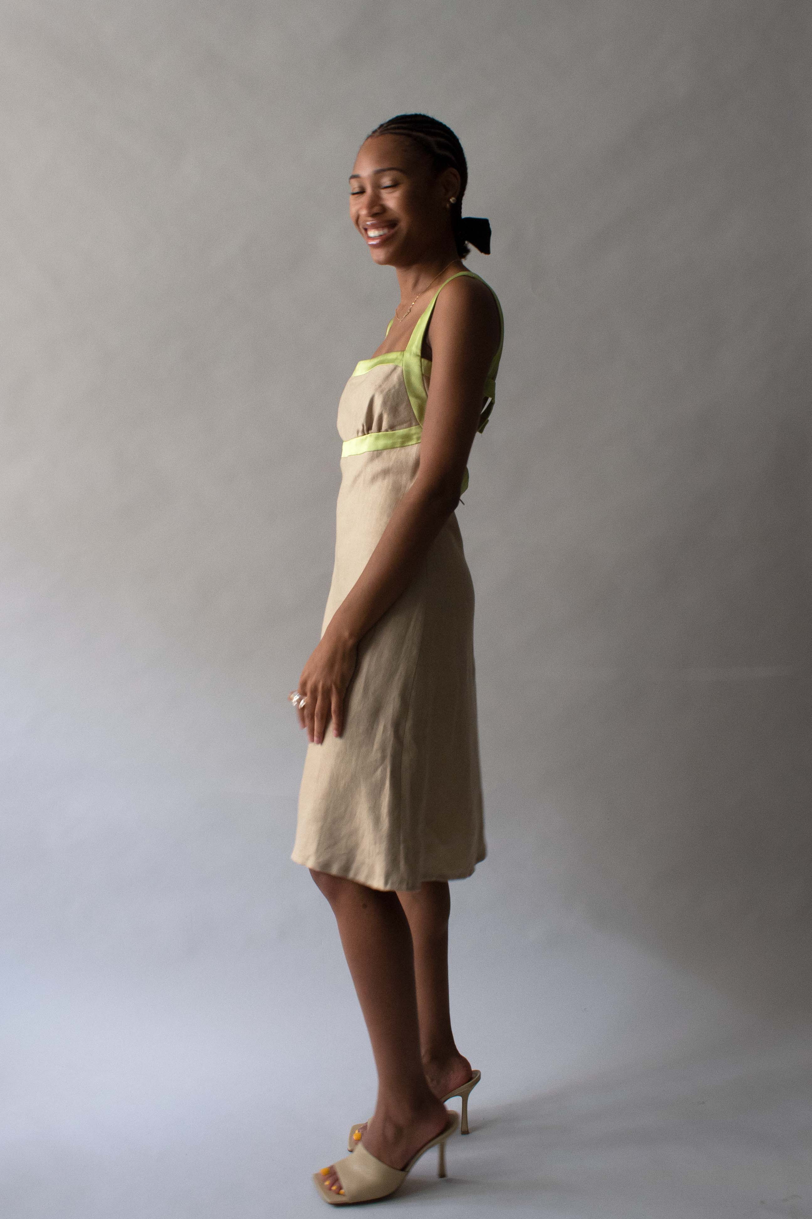 Valentino Silk and Linen Dress