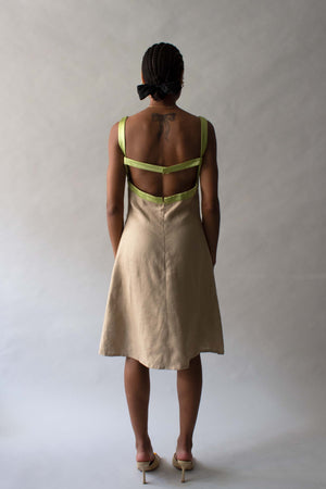 Valentino Silk and Linen Dress