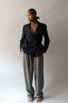 Chanel Navy Pinstripe Wool Blazer