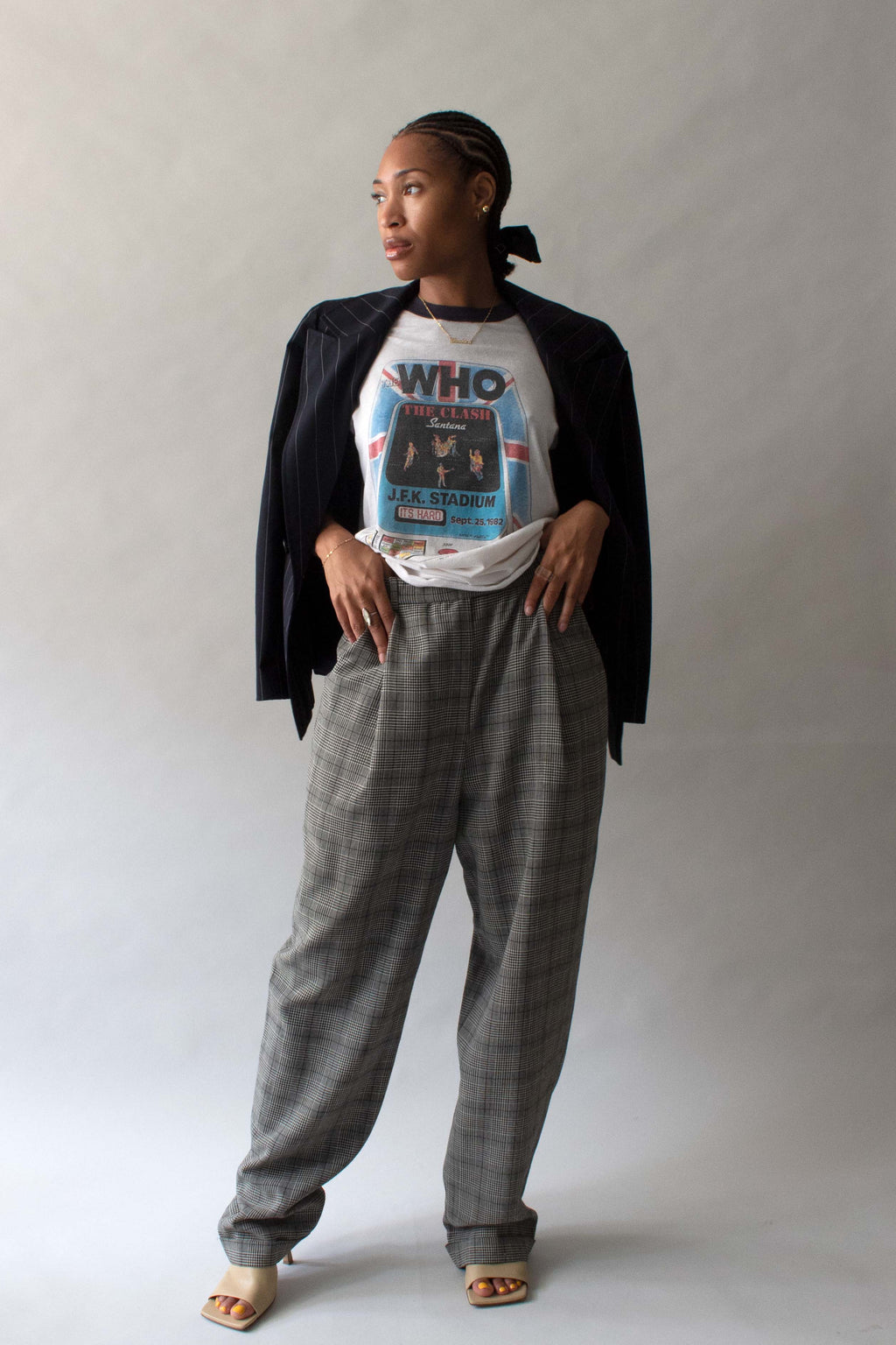 Vintage "The Who/The Clash" Cotton Quarter sleeve T-shirt