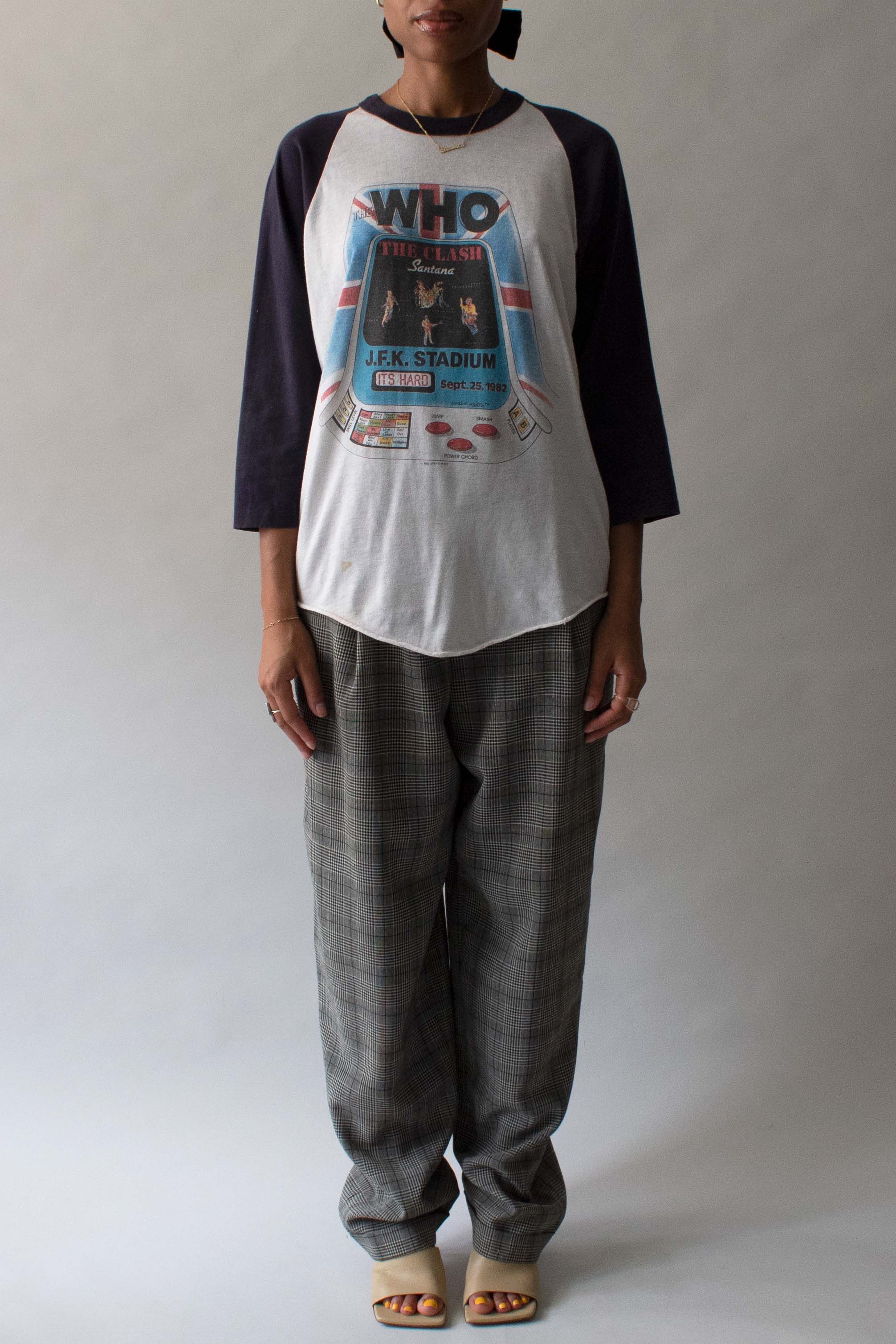 Vintage "The Who/The Clash" Cotton Quarter sleeve T-shirt