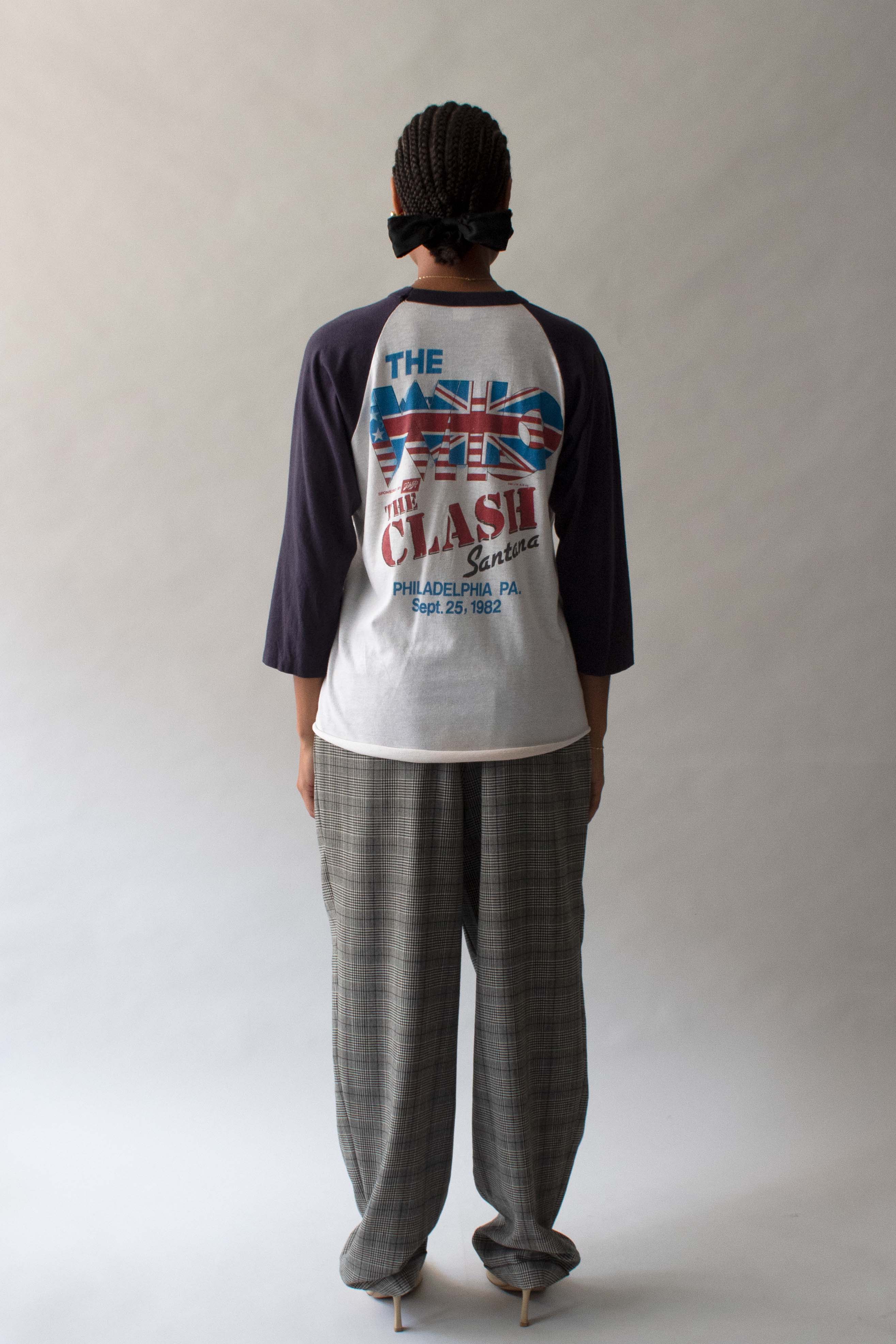 Vintage "The Who/The Clash" Cotton Quarter sleeve T-shirt
