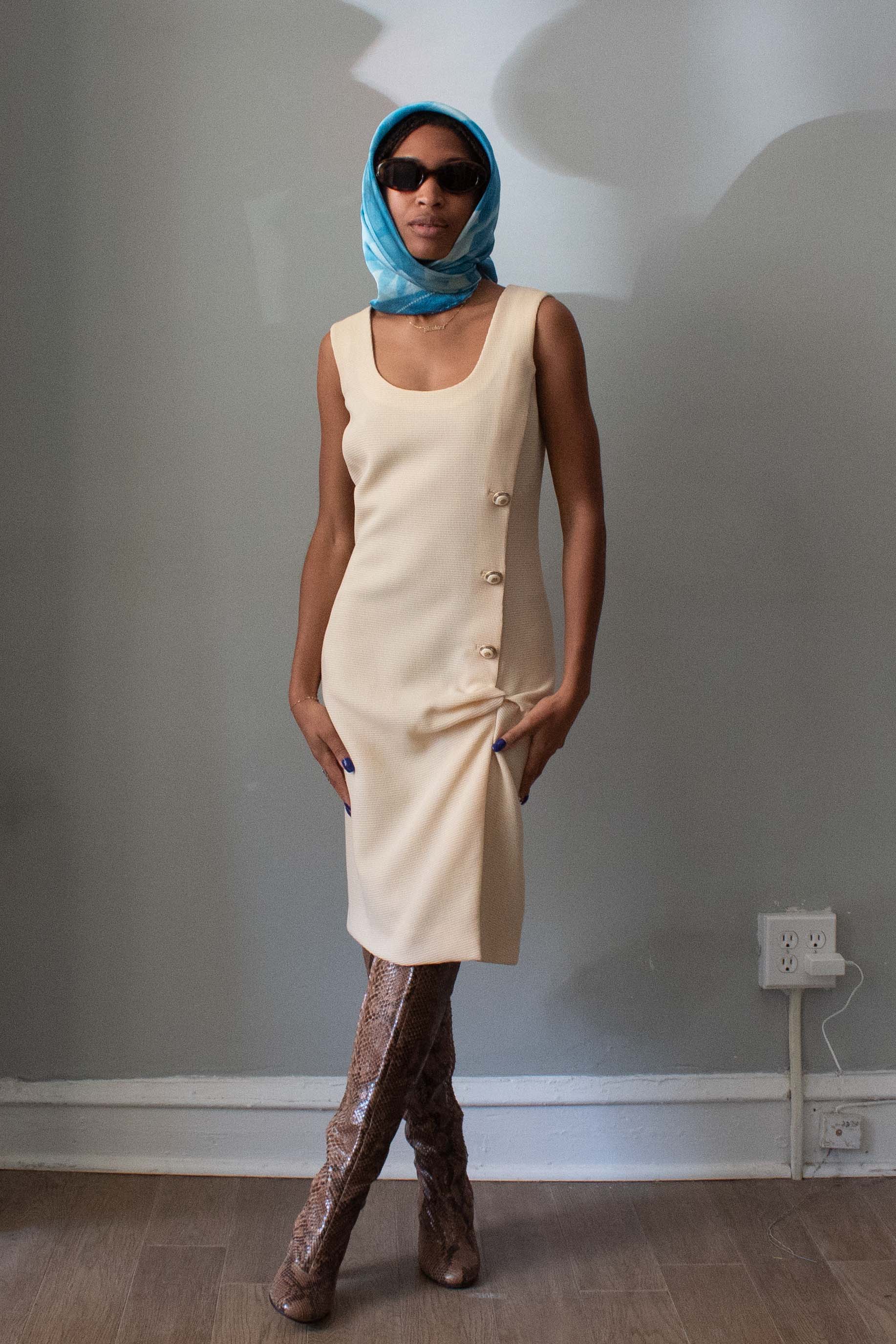 wool cream dress Toteme Wool midi dress