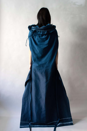 Issey Miyake APOC Navy Apron Dress Moore Vintage Archive Issey Miyake APOC Navy Apron Dress Moore Vintage Archive
