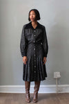 Valentino Boutique Silver Lame Shirt Dress