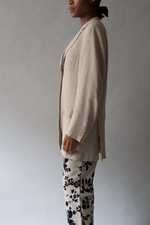 Hermes Margiela Beige Linen Blazer