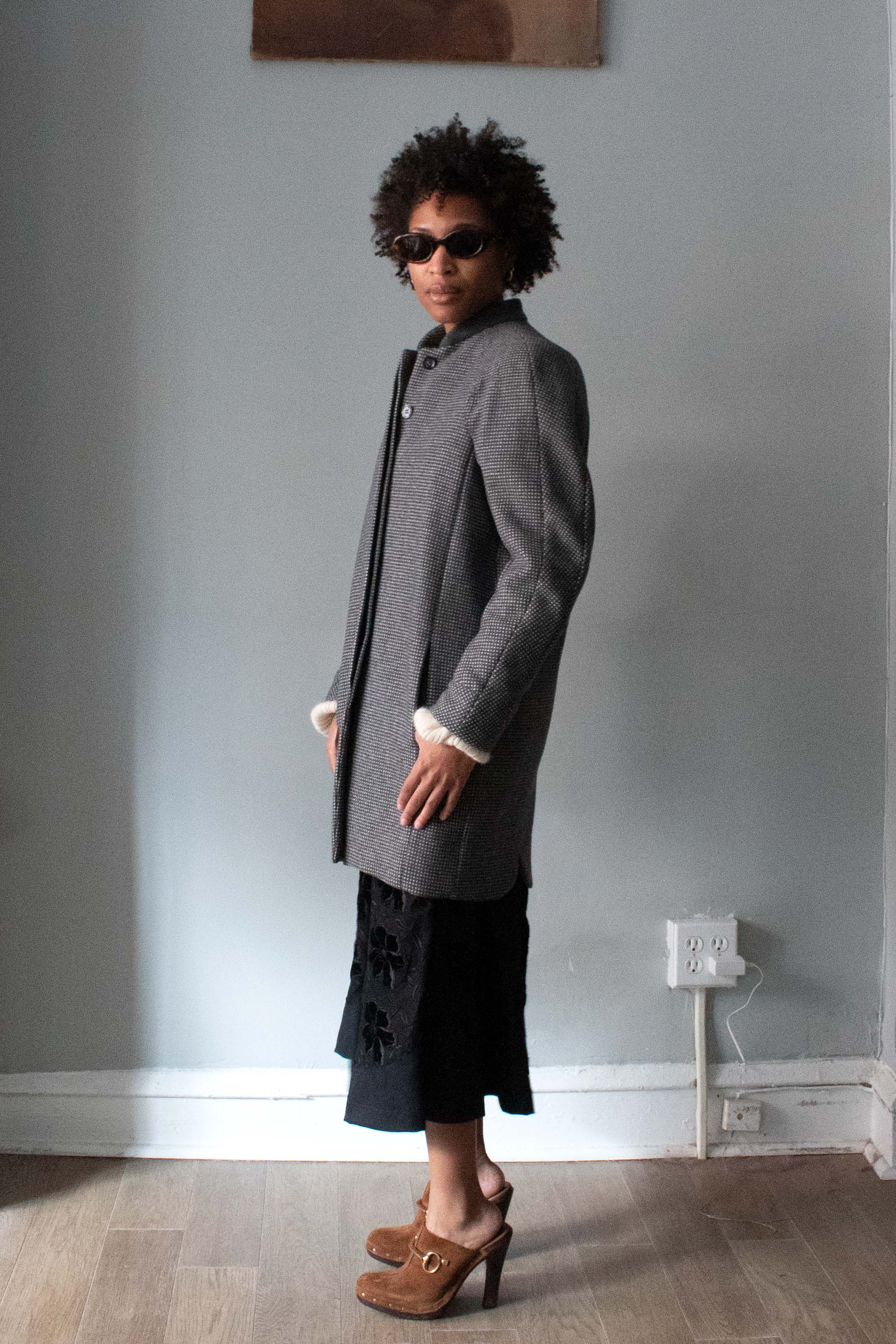 Balenciaga Wool Dot Coat