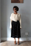 Comme Des Garcons Lace Velvet Skirt