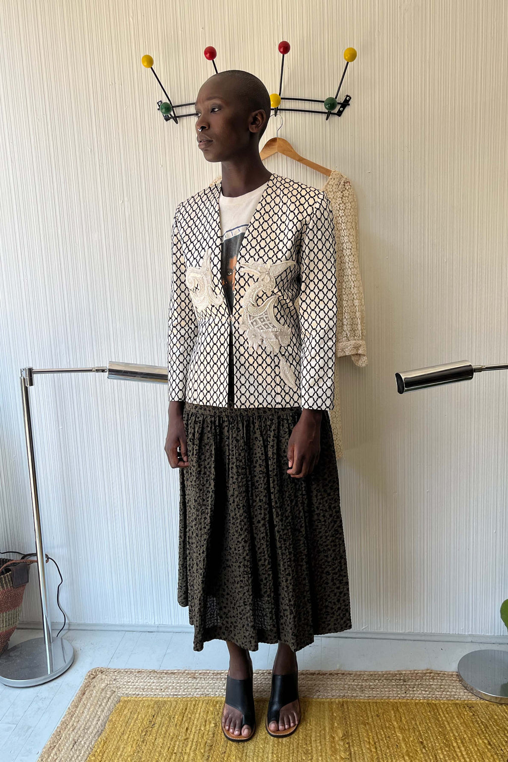 Christian Dior Demi-Couture Ivory Silk Embellished Jacket