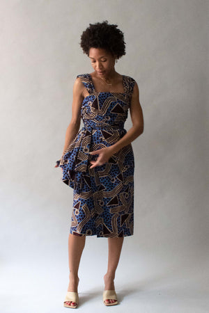Saint Laurent Ankara Printed Dress