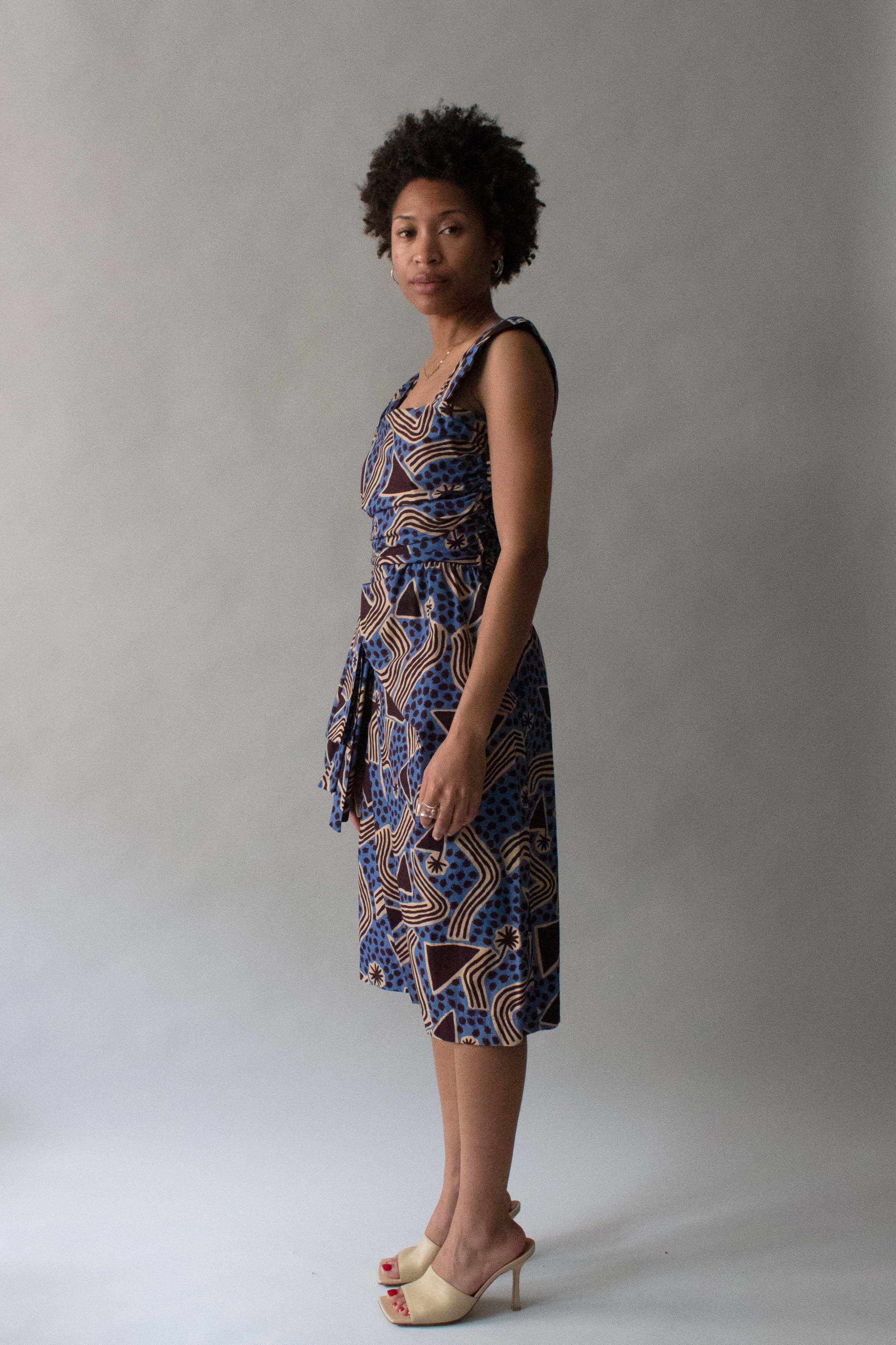 Saint Laurent Ankara Printed Dress