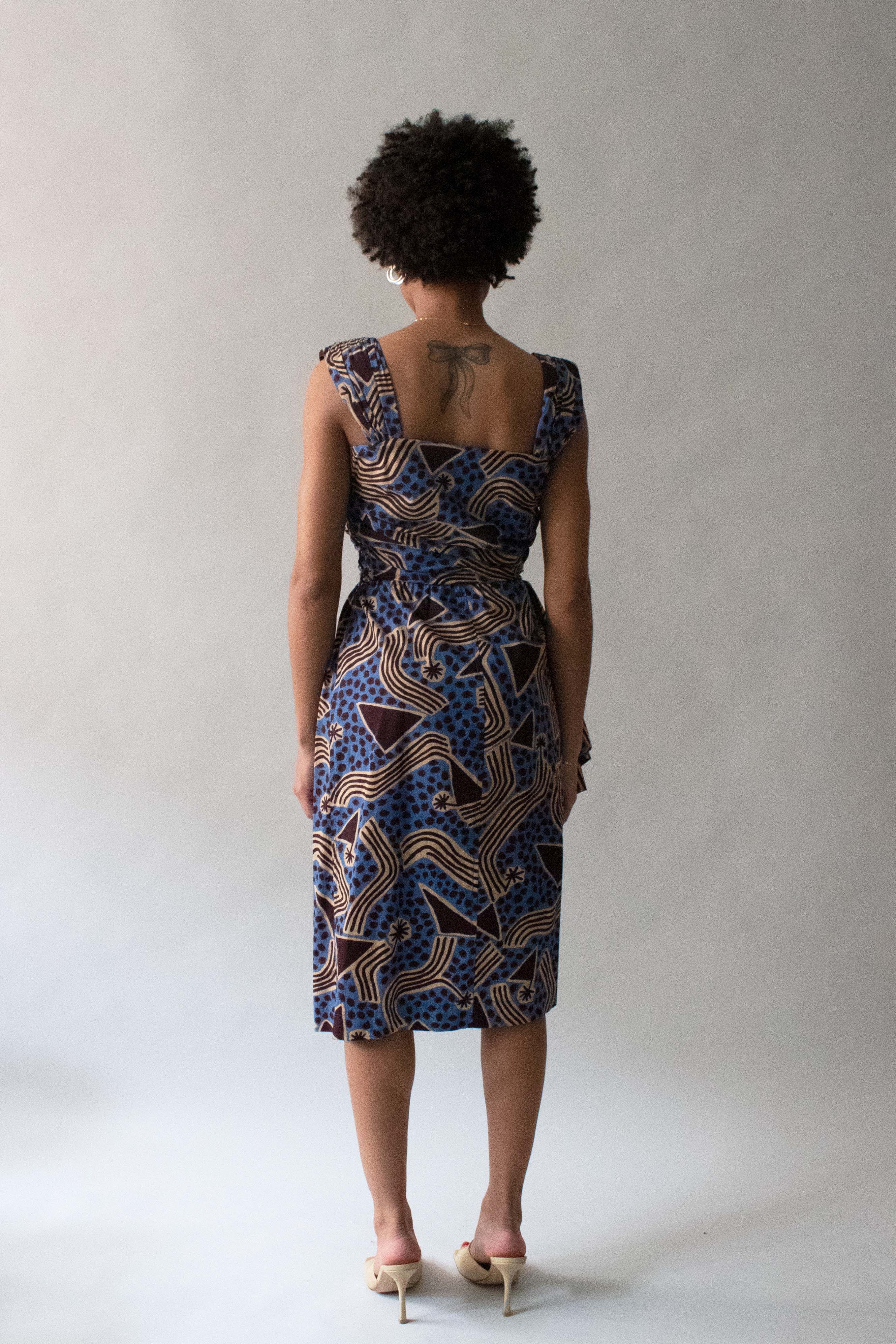 Saint Laurent Ankara Printed Dress