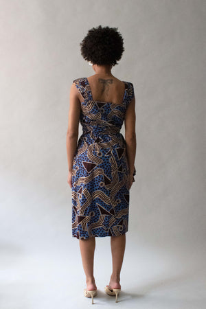 Saint Laurent Ankara Printed Dress