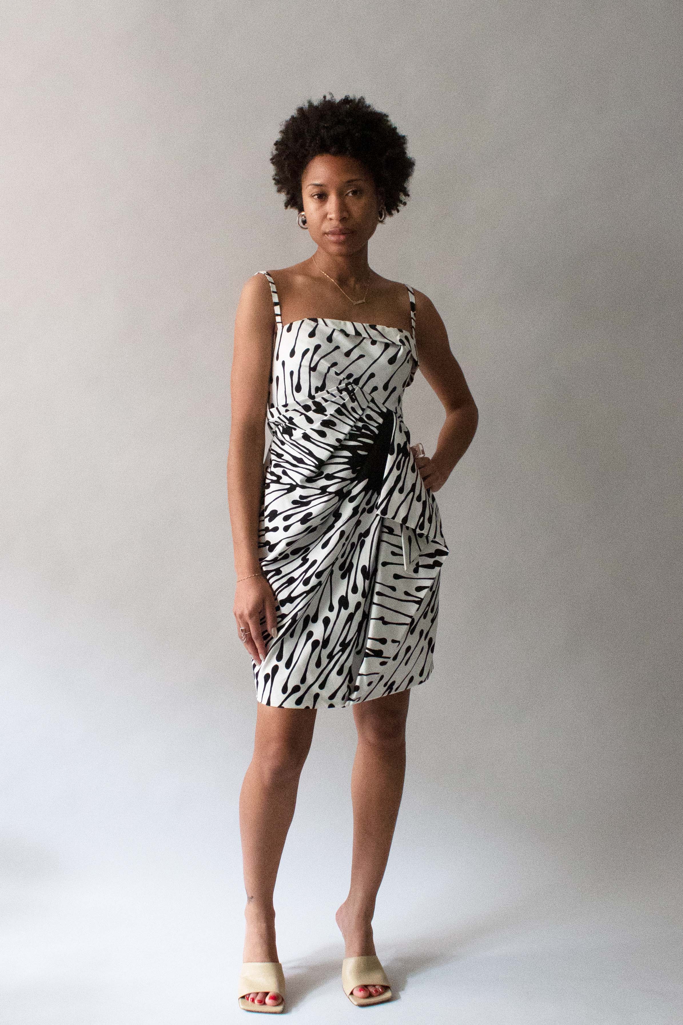 white christmas dresses Long Sleeve Heavy Poplin Dress | GUCCI main image 1