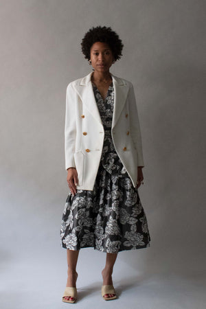 Chanel White Cotton Blazer