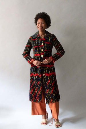Roberta Di Camerino Printed Velvet Coat