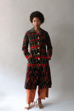 Roberta Di Camerino Printed Velvet Coat