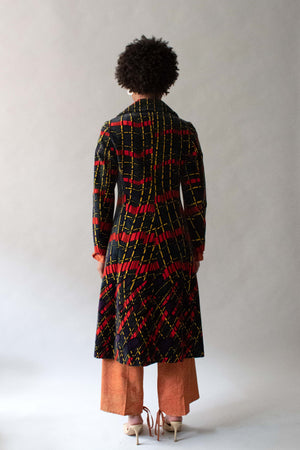 Roberta Di Camerino Printed Velvet Coat
