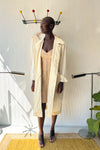 Matsuda Ivory Nylon Blend Trench Coat