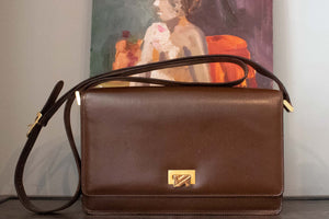 Valextra Brown Leather Crossbody