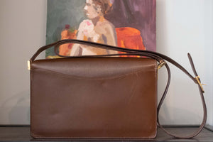 Valextra Brown Leather Crossbody