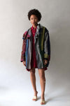 Claude Montana pour Ferrer Ysentis Multicolor Stripe Silk Jacket