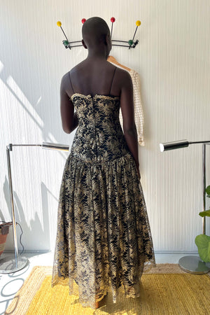 Saks Fifth Avenue Metallic Lace Dress Moore Vintage Archive Saks Fifth Avenue Metallic Lace Dress Moore Vintage Archive