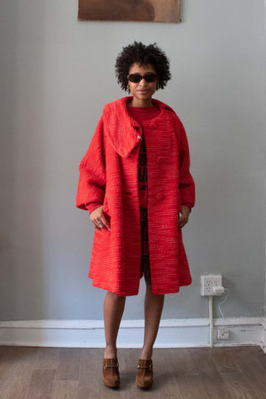 Lilli Ann Paris Red Wool Coat