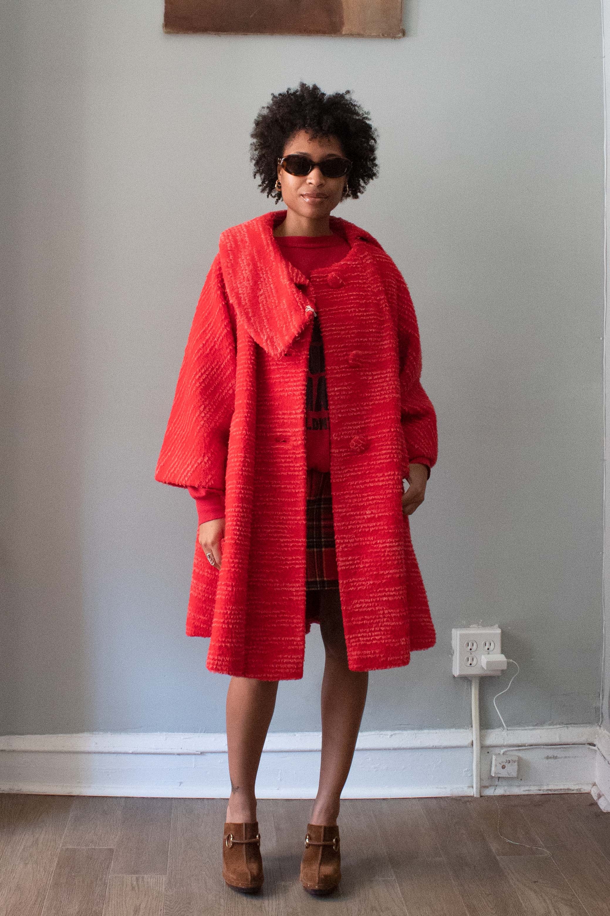 Lilli Ann Paris Red Wool Coat