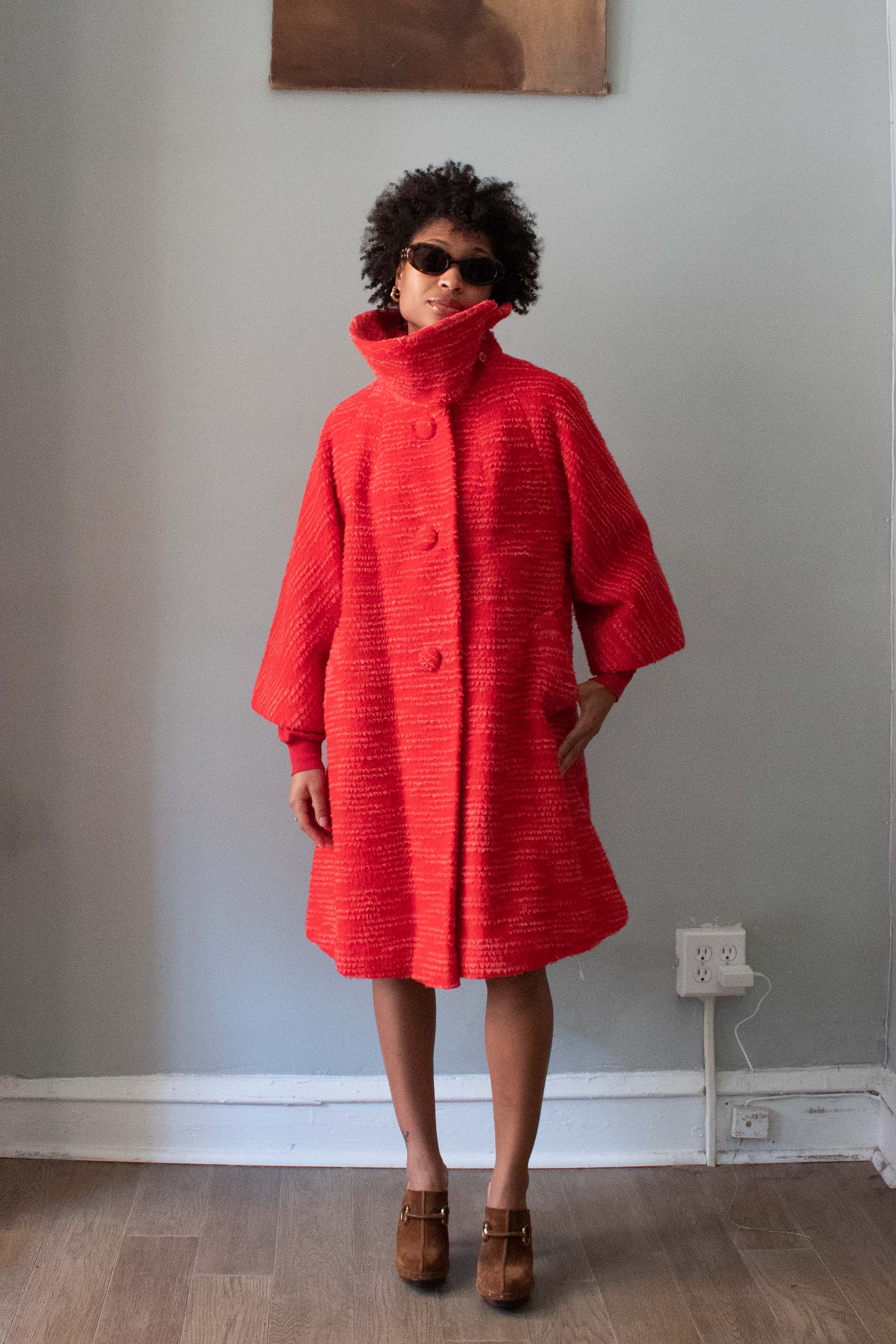 Lilli Ann Paris Red Wool Coat