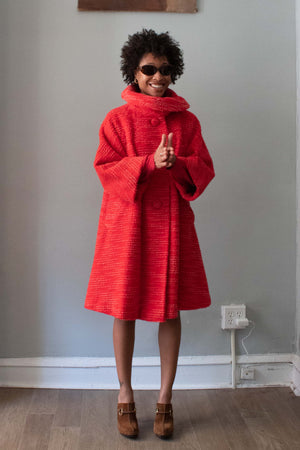 Lilli Ann Paris Red Wool Coat