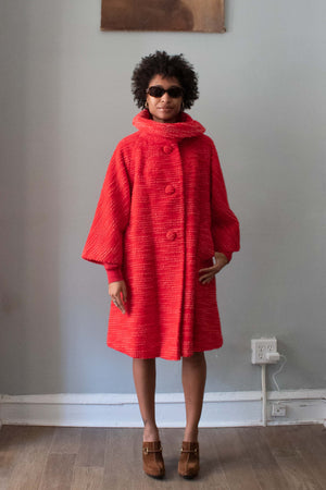 Lilli Ann Paris Red Wool Coat