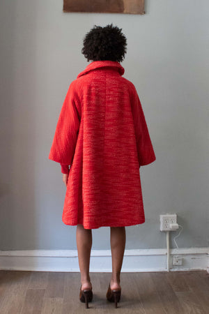 Lilli Ann Paris Red Wool Coat