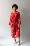 1980s Issey Miyake Linen Blend Dot Dress