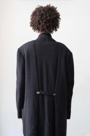 Issey Miyake Black Wool Cardigan